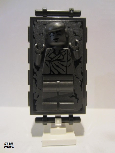 lego 2010 mini figurine sw0978 Han Solo in Carbonite Block with Handles 