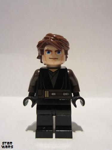 lego 2011 mini figurine sw0317 Anakin Skywalker Clone Wars, Dark Brown Arms 