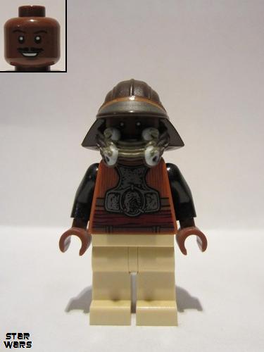 lego 2012 mini figurine sw0398 Lando Calrissian Skiff Guard, Tan Hips 
