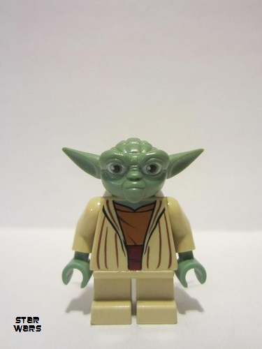 lego 2013 mini figurine sw0685 Yoda Clone Wars, White Hair 