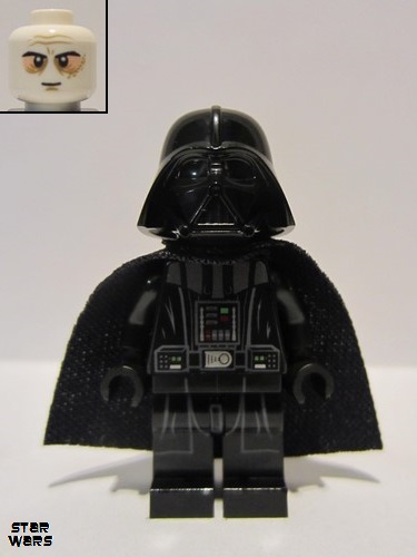 lego 2016 mini figurine sw0636b Darth Vader Type 2 Helmet, Spongy Cape 