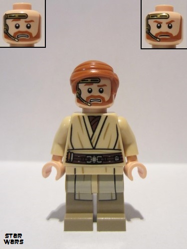 lego 2016 mini figurine sw0704 Obi-Wan Kenobi With Headset 