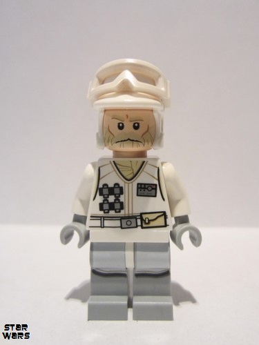 lego 2016 mini figurine sw0765 Hoth Rebel Trooper White Uniform 3, No Backpack 