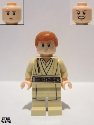 lego 2017 mini figurine sw0812 Obi-Wan Kenobi Young, Printed Legs, without Cape 