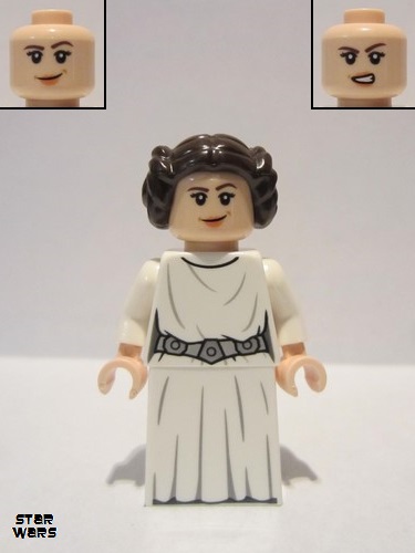 lego 2019 mini figurine sw1036 Princess Leia White Dress, Detailed Belt, Skirt Part 