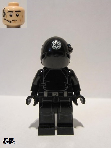 lego 2019 mini figurine sw1045 Imperial Gunner Closed Mouth, White Imperial Logo 