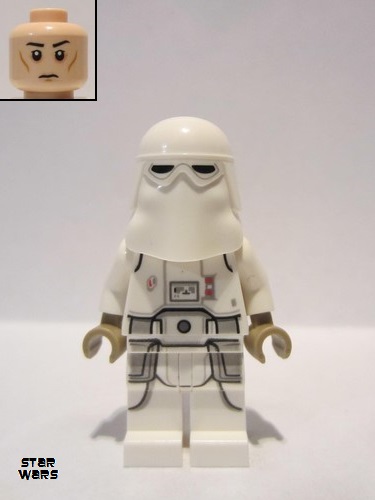 lego 2020 mini figurine sw1103 Snowtrooper Printed Legs, Dark Tan Hands, Cheek Lines, Frown 