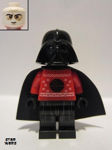 lego 2020 mini figurine sw1121 Darth Vader Red Christmas Sweater with Death Star 