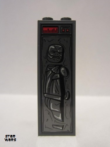 lego 2020 mini figurine sw1123s Mythrol in Carbonite Brick 1 x 2 x 5 with Sticker 