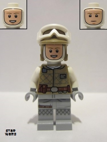 lego 2021 mini figurine sw1143 Luke Skywalker Hoth, Balaclava Head 