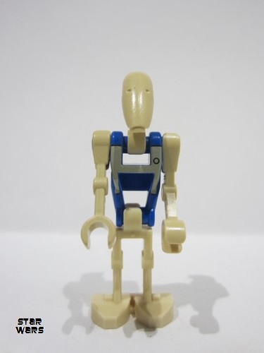 lego 2024 mini figurine sw1338 Battle Droid Pilot Blue Torso with Tan Insignia and Chest Badge 