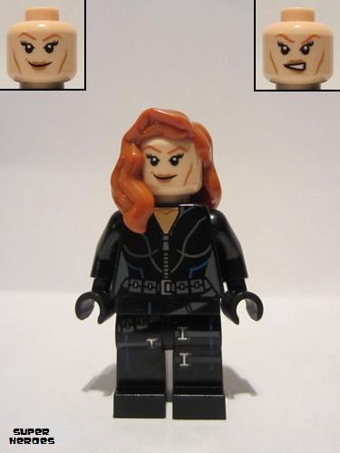 lego 2012 mini figurine sh035 Black Widow  
