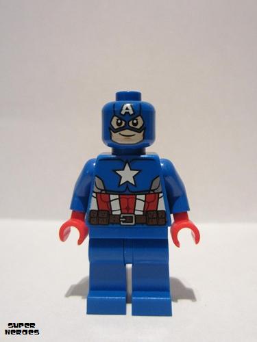 lego 2014 mini figurine sh106 Captain America Brown Belt 