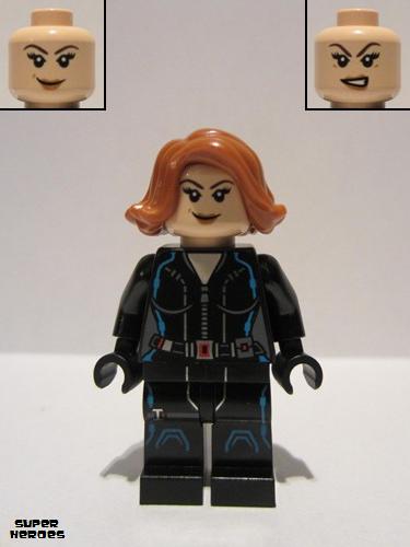 lego 2015 mini figurine sh186 Black Widow Short Hair 