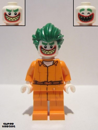 lego 2017 mini figurine sh343 The Joker Prison Jumpsuit, Pointed Teeth 