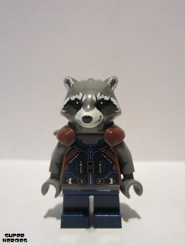 lego 2017 mini figurine sh384 Rocket Raccoon Dark Blue Outfit 