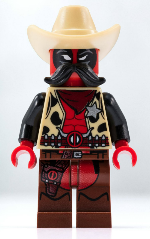 lego 2018 mini figurine sh520 Sheriff Deadpool
