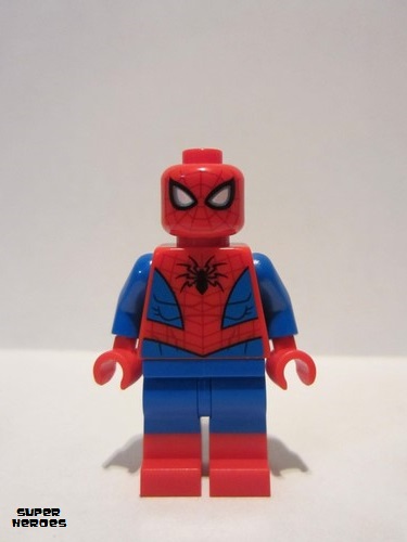 lego 2018 mini figurine sh536 Spider-Man Metallic Silver Eye Highlights 
