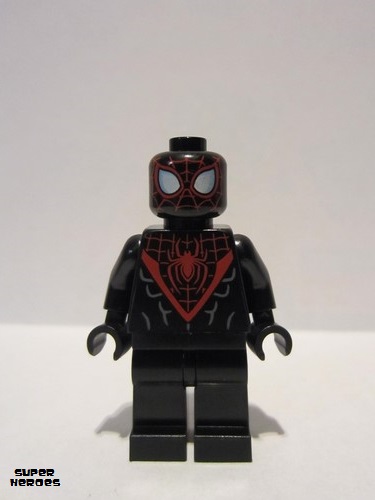 lego 2018 mini figurine sh540 Spider-Man Miles Morales, Black Hands 
