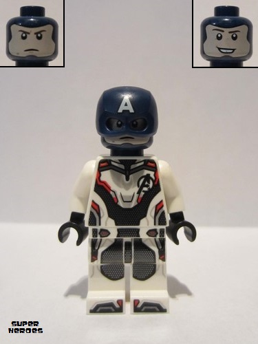 lego 2019 mini figurine sh560 Captain America White Jumpsuit, Helmet 