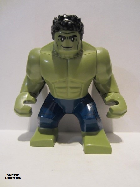 lego 2019 mini figurine sh577 Hulk Big Figure - With Black Hair and Dark Blue Pants 