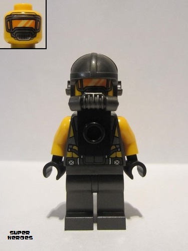 lego 2020 mini figurine sh653 AIM Agent Neck Bracket on Front 