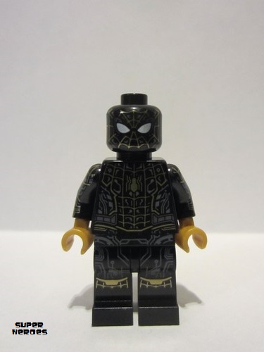 lego 2021 mini figurine sh774 Spider-Man Black and Yellow Suit 