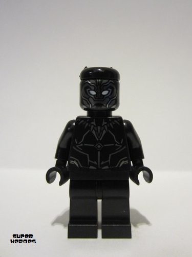 lego 2022 mini figurine sh839 Black Panther Claw Necklace, White Eyes 