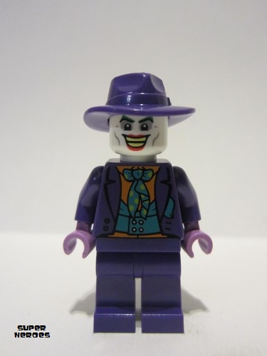 lego 2023 mini figurine sh900 The Joker Dark Turquoise Bow Tie, Plain Legs 