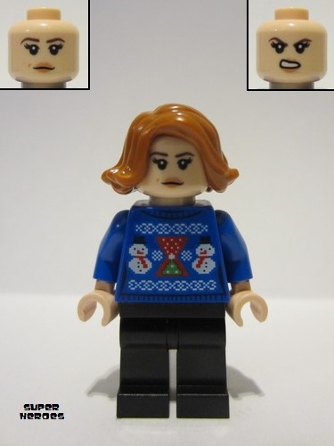 lego 2023 mini figurine sh907 Black Widow Christmas Sweater 