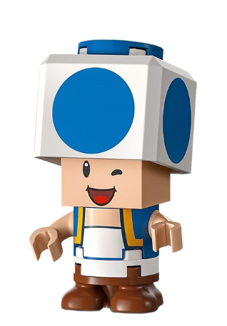 lego 2023 mini figurine mar0144 Blue Toad