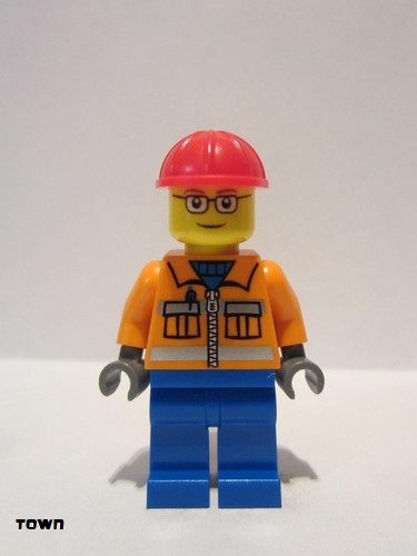 lego 2009 mini figurine cty0110 Construction Worker