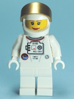 lego 2010 mini figurine sp120 Shuttle Astronaut Female 