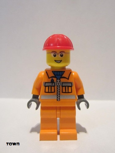 lego 2011 mini figurine cty0246 Construction Worker