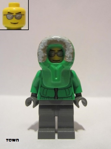 lego 2011 mini figurine cty0252 Ice Fisherman  