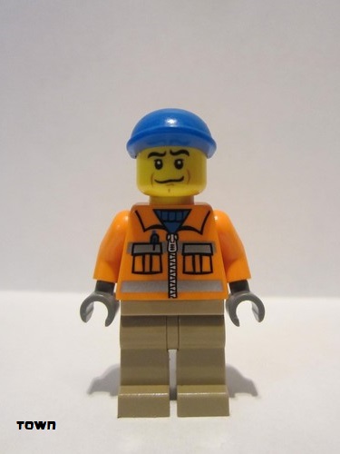 lego 2012 mini figurine cty0293 Construction Worker
