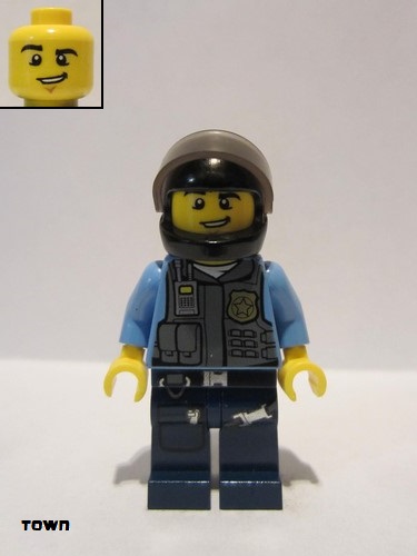 lego 2013 mini figurine cty0357 Police LEGO City Undercover Elite Police Motorcycle Officer 