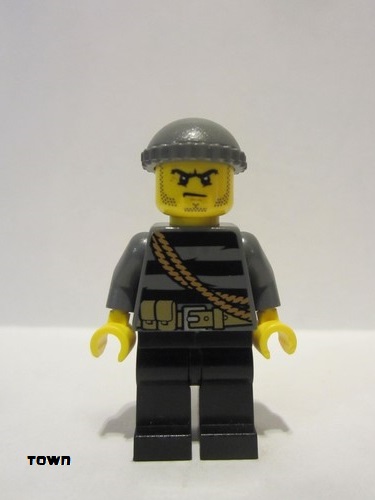 lego 2013 mini figurine cty0364 Police City Burglar, Knit Cap 