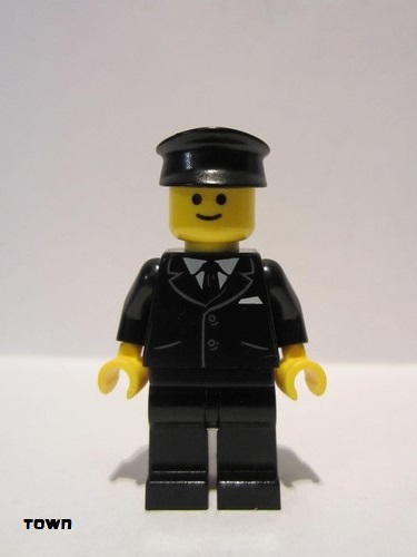 lego 2013 mini figurine twn177a Chauffeur Suit with Pockets 