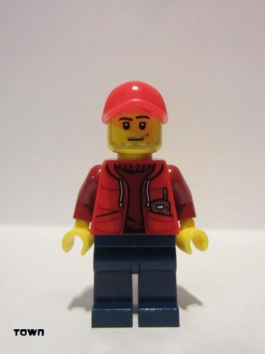 lego 2015 mini figurine cty0605 Deep Sea Submariner Male, Red Cap 