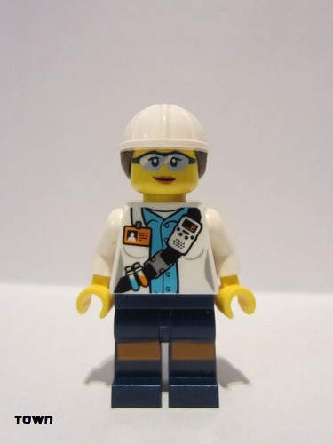 lego 2018 mini figurine cty0848 Miner - Scientist