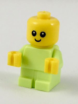 lego 2018 mini figurine cty0918 Baby Yellowish Green Body with Yellow Hands 