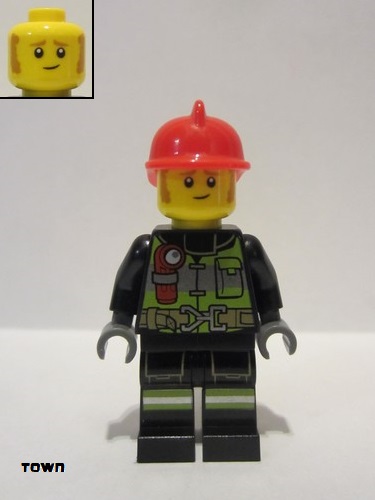 lego 2020 mini figurine cty1105 Fire Fighter Clemmons 