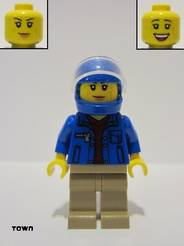 lego 2020 mini figurine cty1199 Pilot Rivera  