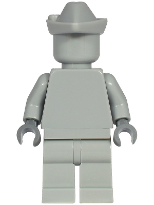 lego 2020 mini figurine cty1218 Statue Light Bluish Gray Forestmen's Hat, Dark Bluish Gray Hands 
