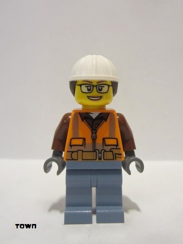 lego 2022 mini figurine cty1405 Construction Worker