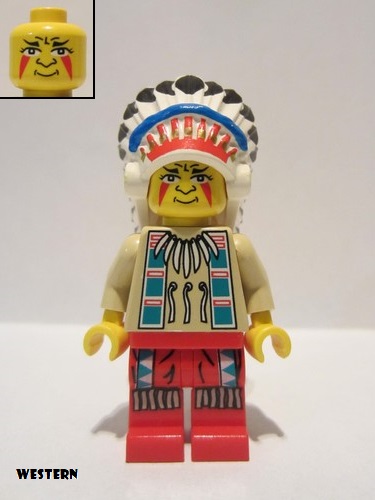 lego 1997 mini figurine ww017 Indian Chief  