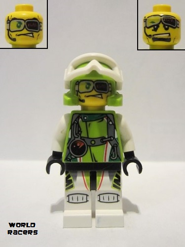 lego 2010 mini figurine wr019 Team X-treme Daredevil 2 DEX-treme - Wrap Helmet 