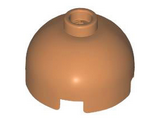 Medium Nougat Brick, Round 2 x 2 Dome Top with Bottom Axle Holder
