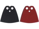 Black Minifigure Cape Cloth, Standard - Spongy Stretchable Fabric with Black and Dark Red Sides (Moff Gideon)